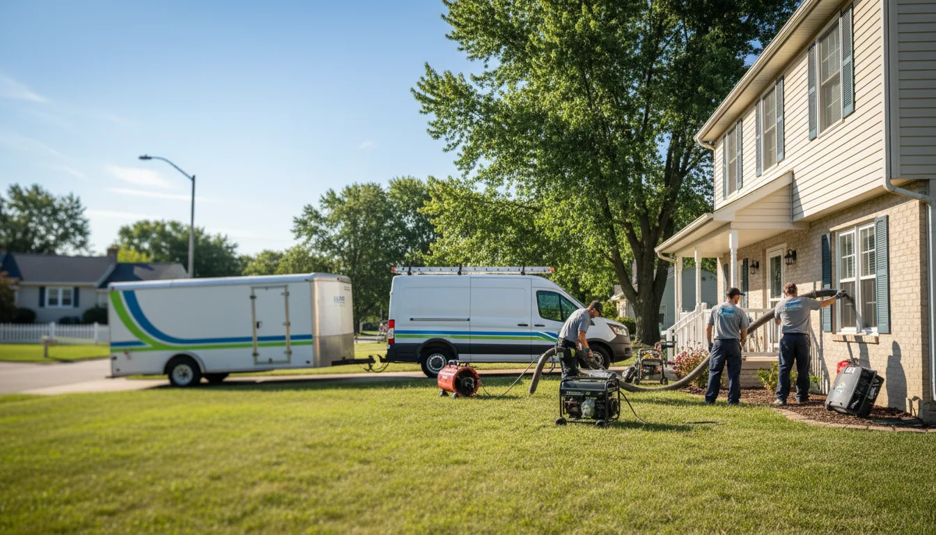 Flooded Basement Restoration And Cleanup With Repair in Buckley, MI near me